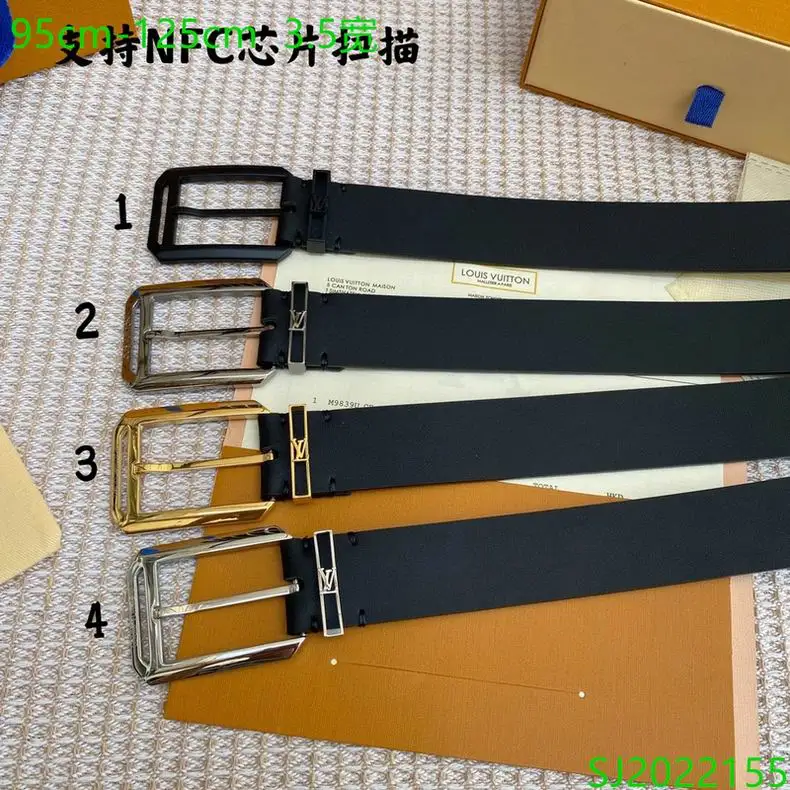 LV Belt 35mmX95-125cm 7D03